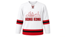 Load image into Gallery viewer, Hong Kong Original Hockey Jersey in White, front view – custom name and number