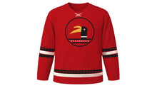 Load image into Gallery viewer, Hornbill Festival Original Hockey Jersey in Warrior Red, front view – custom name and number