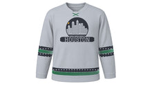Load image into Gallery viewer, Houston Original Hockey Jersey in Lunar Silver, front view – custom name and number