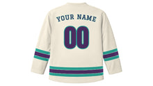 Load image into Gallery viewer, Hyderabad Original Hockey Jersey in Pearl White, back view with your name and number