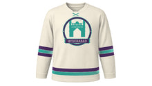 Load image into Gallery viewer, Hyderabad Original Hockey Jersey in Pearl White, front view – custom name and number