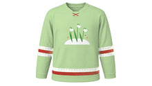 Load image into Gallery viewer, Imbolc Original Hockey Jersey in Pale Green, front view – custom name and number