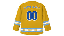 Load image into Gallery viewer, Immaculate Conception Original Hockey Jersey in Gold, back view with your name and number