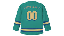 Load image into Gallery viewer, Incheon Original Hockey Jersey in Tidal Flat Teal, back view with your name and number