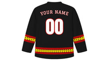 Load image into Gallery viewer, Incwala Original Hockey Jersey in Black, back view with your name and number