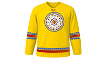Load image into Gallery viewer, Incwala Original Hockey Jersey in Golden Yellow, front view – custom name and number