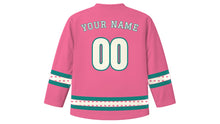Load image into Gallery viewer, International Day of Yoga Original Hockey Jersey in Lotus Pink, back view with your name and number