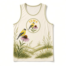 Load image into Gallery viewer, Iowa Goldfinch Prairie Original Basketball Jersey in Field Cream, front view – custom name and number