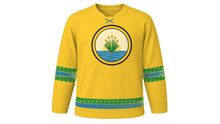 Load image into Gallery viewer, Irreecha Original Hockey Jersey in Daisy Gold, front view – custom name and number