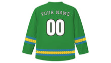 Load image into Gallery viewer, Irreecha Original Hockey Jersey in Fresh Green, back view with your name and number