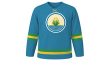 Load image into Gallery viewer, Irreecha Original Hockey Jersey in Lake Blue, front view – custom name and number