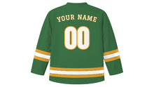 Load image into Gallery viewer, Islamabad Original Hockey Jersey in Margalla Green, back view with your name and number