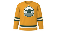 Load image into Gallery viewer, Islamabad Original Hockey Jersey in Sunset Saffron, front view – custom name and number