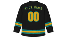 Load image into Gallery viewer, Islamic New Year Original Hockey Jersey in Black, back view with your name and number