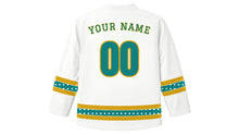Load image into Gallery viewer, Islamic New Year Original Hockey Jersey in White, back view with your name and number