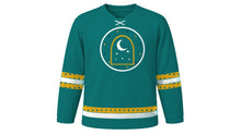 Load image into Gallery viewer, Isra and Miraj Original Hockey Jersey in Teal, front view – custom name and number