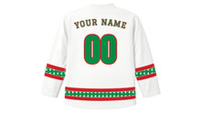 Load image into Gallery viewer, Italian Liberation Day Original Hockey Jersey in White, back view with your name and number