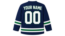 Load image into Gallery viewer, Italy Original Hockey Jersey in Navy, back view with your name and number