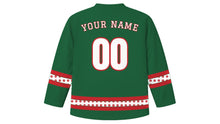 Load image into Gallery viewer, Ivan Kupala Original Hockey Jersey in Forest Green, back view with your name and number