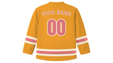Load image into Gallery viewer, Jaipur Original Hockey Jersey in Marigold Saffron, back view with your name and number
