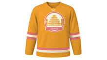 Load image into Gallery viewer, Jaipur Original Hockey Jersey in Marigold Saffron, front view – custom name and number