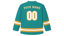 Load image into Gallery viewer, Jaipur Original Hockey Jersey in Rajasthan Turquoise, back view with your name and number