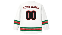 Load image into Gallery viewer, Jamhuri Day Original Hockey Jersey in White, back view with your name and number