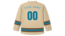 Load image into Gallery viewer, Jeddah Original Hockey Jersey in Coral Stone, back view with your name and number