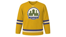 Load image into Gallery viewer, Jerusalem Original Hockey Jersey in Golden Stone, front view – custom name and number