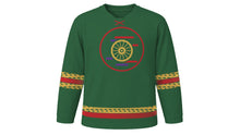 Load image into Gallery viewer, Jidai Matsuri Original Hockey Jersey in Pine Green, front view – custom name and number