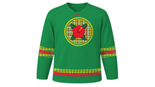 Load image into Gallery viewer, Jounen Kwéyòl Original Hockey Jersey in Island Green, front view – custom name and number