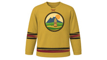 Load image into Gallery viewer, Kaamatan Original Hockey Jersey in Antique Gold, front view – custom name and number