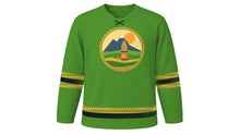 Load image into Gallery viewer, Kaamatan Original Hockey Jersey in Paddy Green, front view – custom name and number