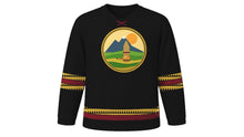 Load image into Gallery viewer, Kaamatan Original Hockey Jersey in Velvet Black, front view – custom name and number