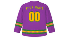 Load image into Gallery viewer, Kadayawan Original Hockey Jersey in Orchid Purple, back view with your name and number