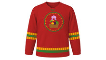 Load image into Gallery viewer, Kadayawan Original Hockey Jersey in Tribal Red, front view – custom name and number