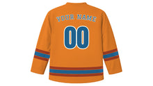 Load image into Gallery viewer, Kampala Original Hockey Jersey in Sunrise Orange, back view with your name and number