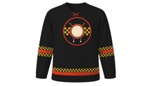 Load image into Gallery viewer, Kanda Matsuri Original Hockey Jersey in Black, front view – custom name and number