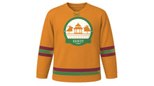 Load image into Gallery viewer, Kandy Original Hockey Jersey in Perahera Saffron, front view – custom name and number