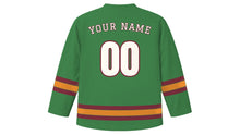 Load image into Gallery viewer, Kandy Original Hockey Jersey in Tea Hill Green, back view with your name and number