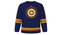 Load image into Gallery viewer, Karthigai Deepam Original Hockey Jersey in Midnight Blue, front view – custom name and number