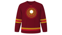 Load image into Gallery viewer, Karva Chauth Original Hockey Jersey in Maroon, front view – custom name and number