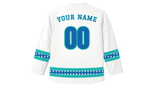 Load image into Gallery viewer, Kataklysmos Original Hockey Jersey in Foam White, back view with your name and number