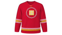 Load image into Gallery viewer, Khmer New Year Original Hockey Jersey in Red, front view – custom name and number