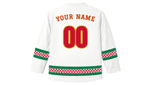 Load image into Gallery viewer, Khmer New Year Original Hockey Jersey in White, back view with your name and number