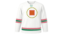 Load image into Gallery viewer, Khmer New Year Original Hockey Jersey in White, front view – custom name and number