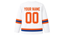 Load image into Gallery viewer, Kings Day Original Hockey Jersey in White, back view with your name and number