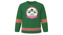Load image into Gallery viewer, Kinshasa Original Hockey Jersey in Rainforest Green, front view – custom name and number