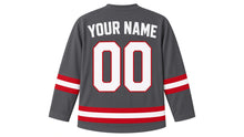 Load image into Gallery viewer, Kuala Lumpur Original Hockey Jersey in Charcoal, back view with your name and number