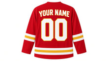 Load image into Gallery viewer, Kuala Lumpur Original Hockey Jersey in Red, back view with your name and number